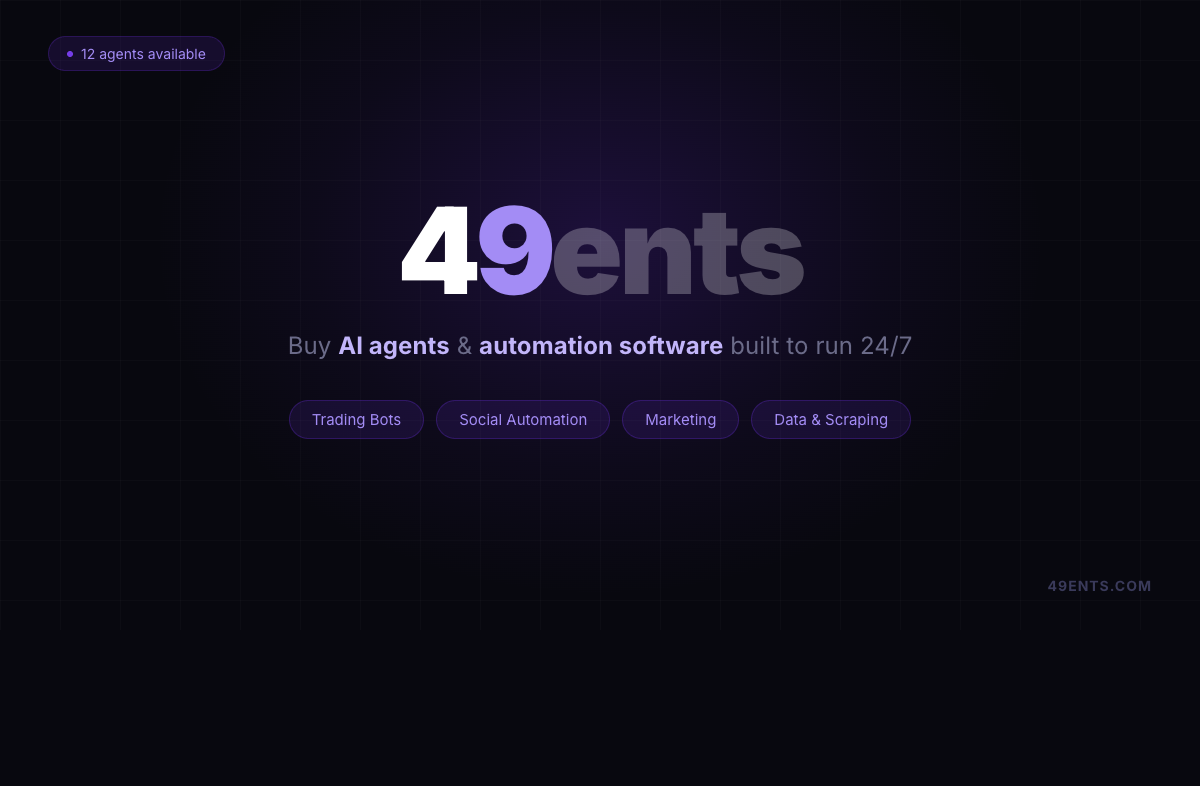 49ents - Product Hunt launch logo and brand identity