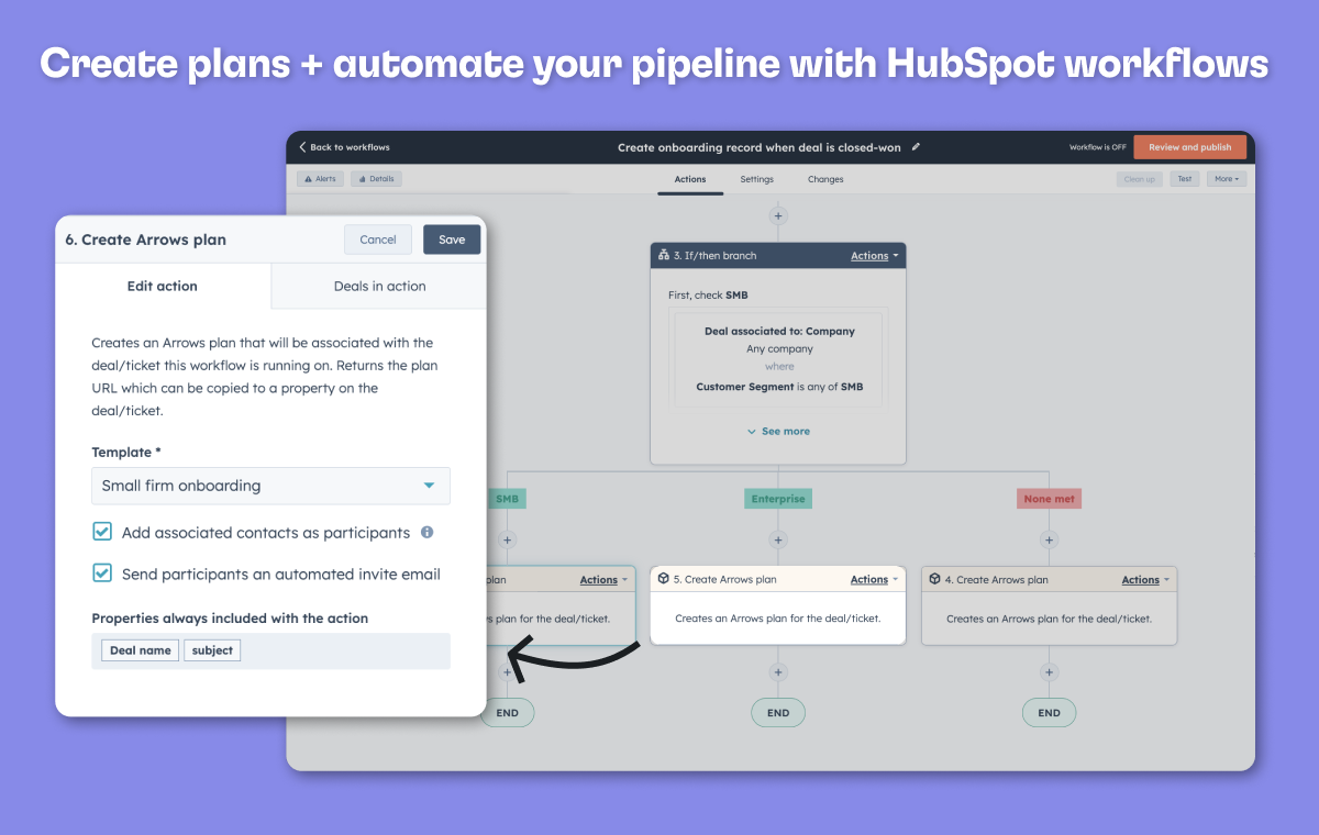 Flèches pour hubspot media 6