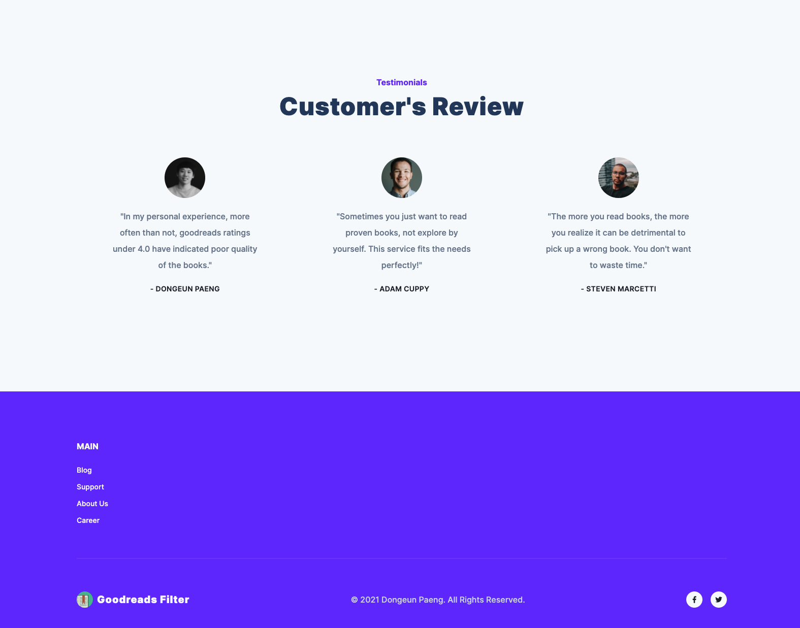 Goodreads Filter gallery image