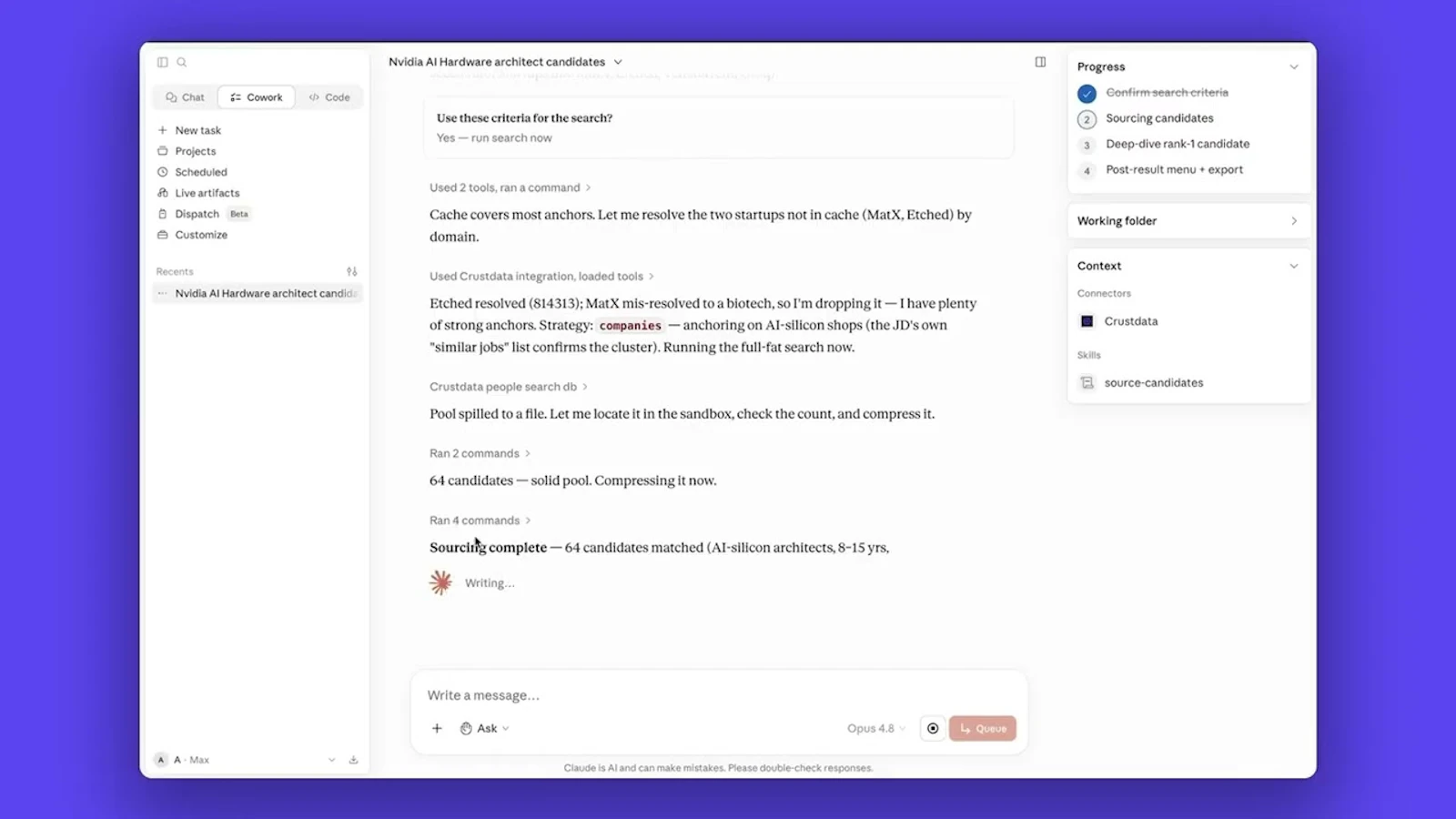 CrustRecruiter screenshot 1 (video preview)