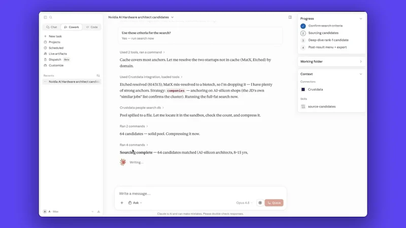 CrustRecruiter screenshot 1 (video preview)