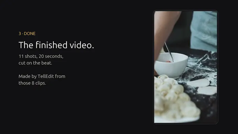 TellEdit screenshot 1 (video preview)