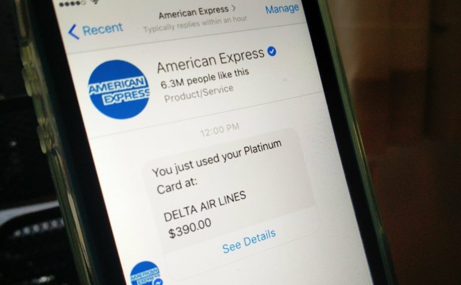 Amex bot for Messenger gallery image