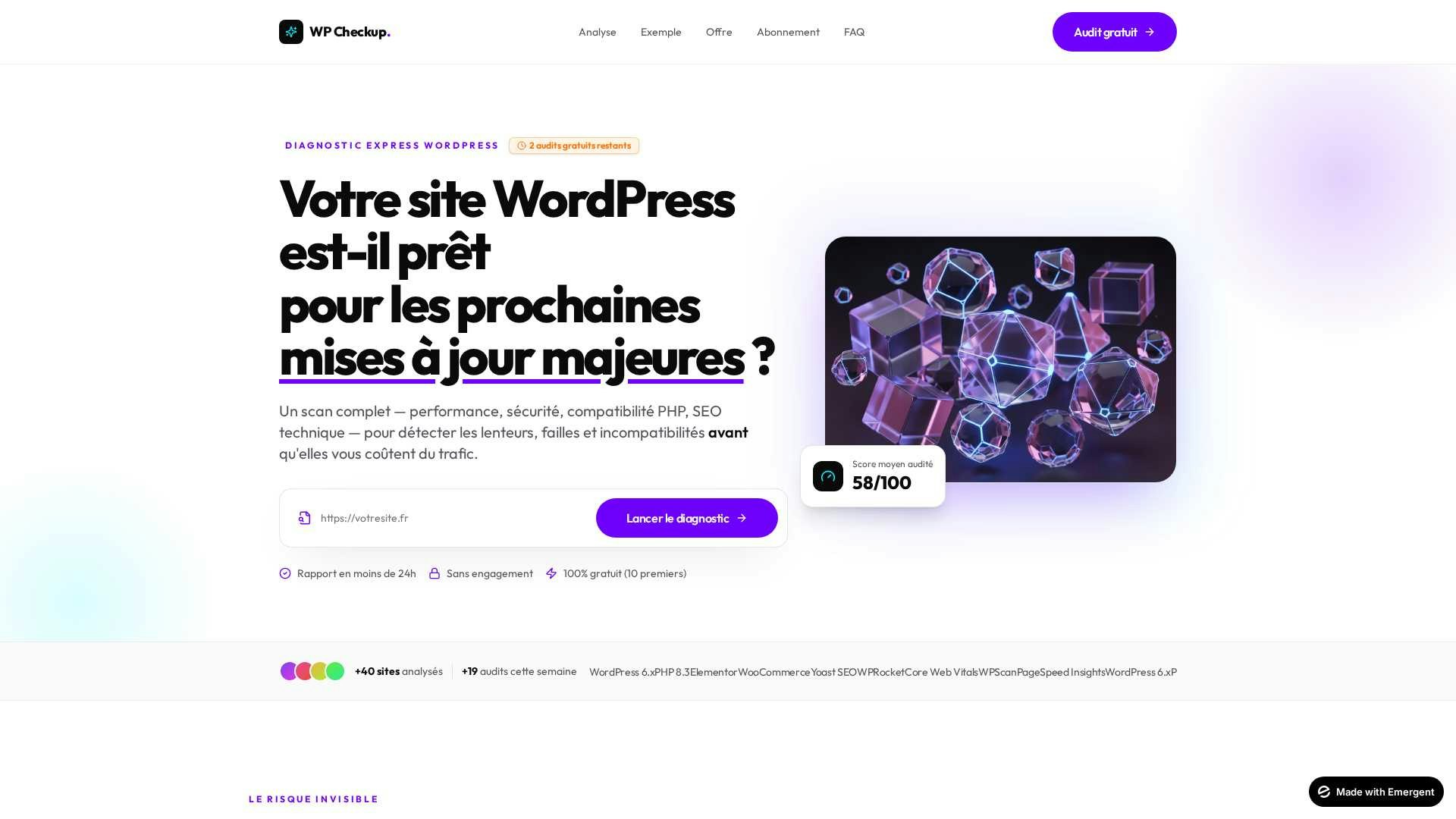 WP Checkup — Audit WordPress gratuit  gallery image