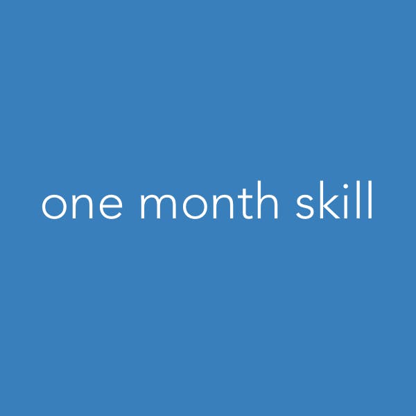 One Month Skill media 1