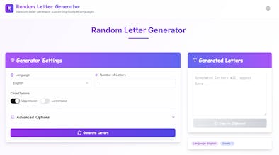Random Letter Generator gallery image
