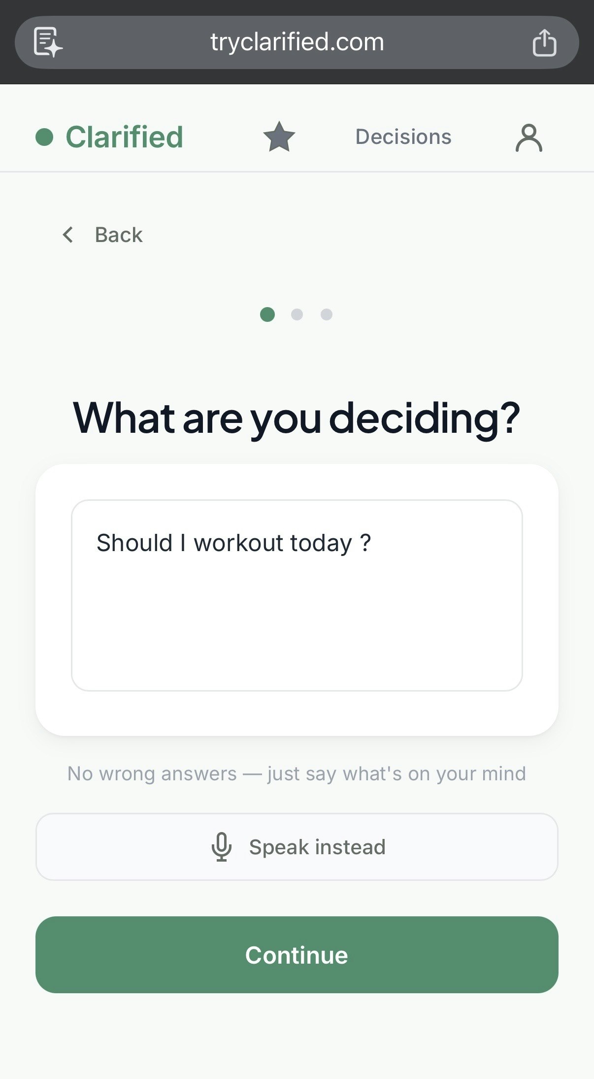 Clarified — Stop overthinking gallery image