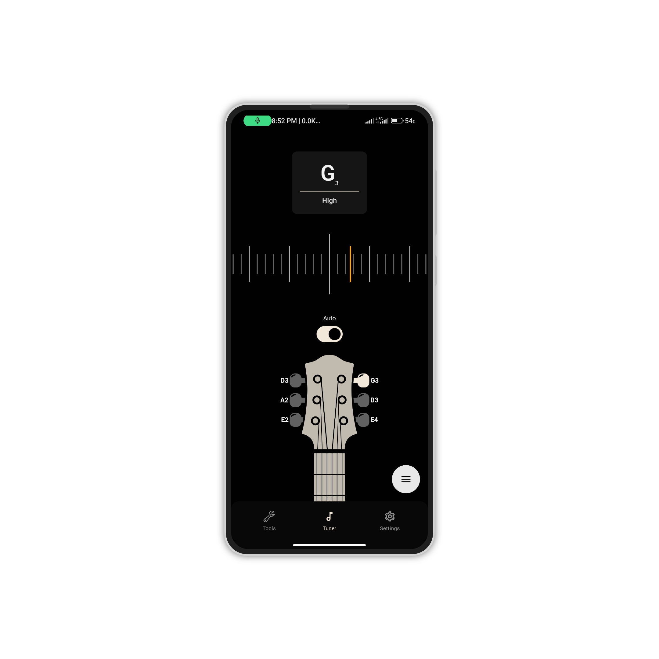 Mídia 1 de Tunneit - Tuner multi-instrumento com metrônoma e biblioteca de acordes
