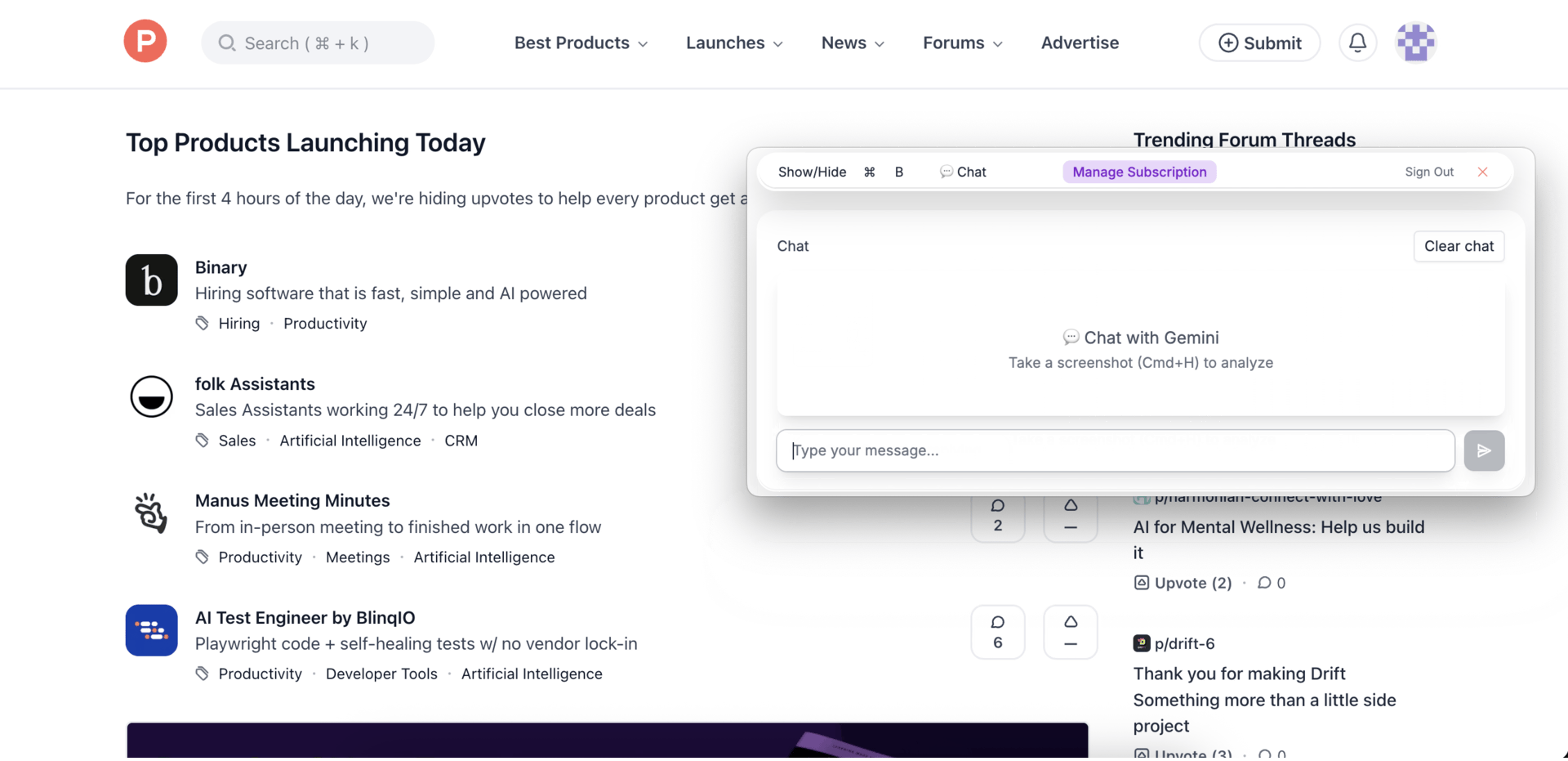 Chat With Screen - Main product screenshot demonstrating key features and user interface