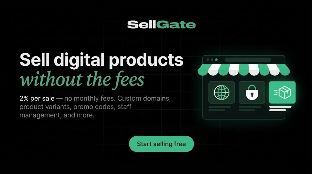 SellGate - Main product screenshot demonstrating key features and user interface