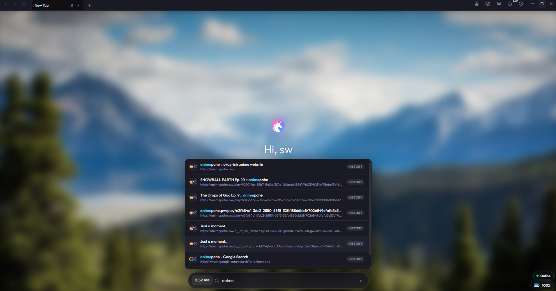 Unicorn Browser gallery image