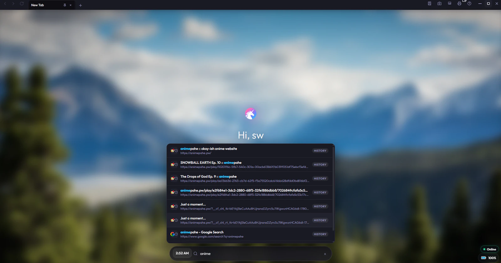Unicorn Browser screenshot 2