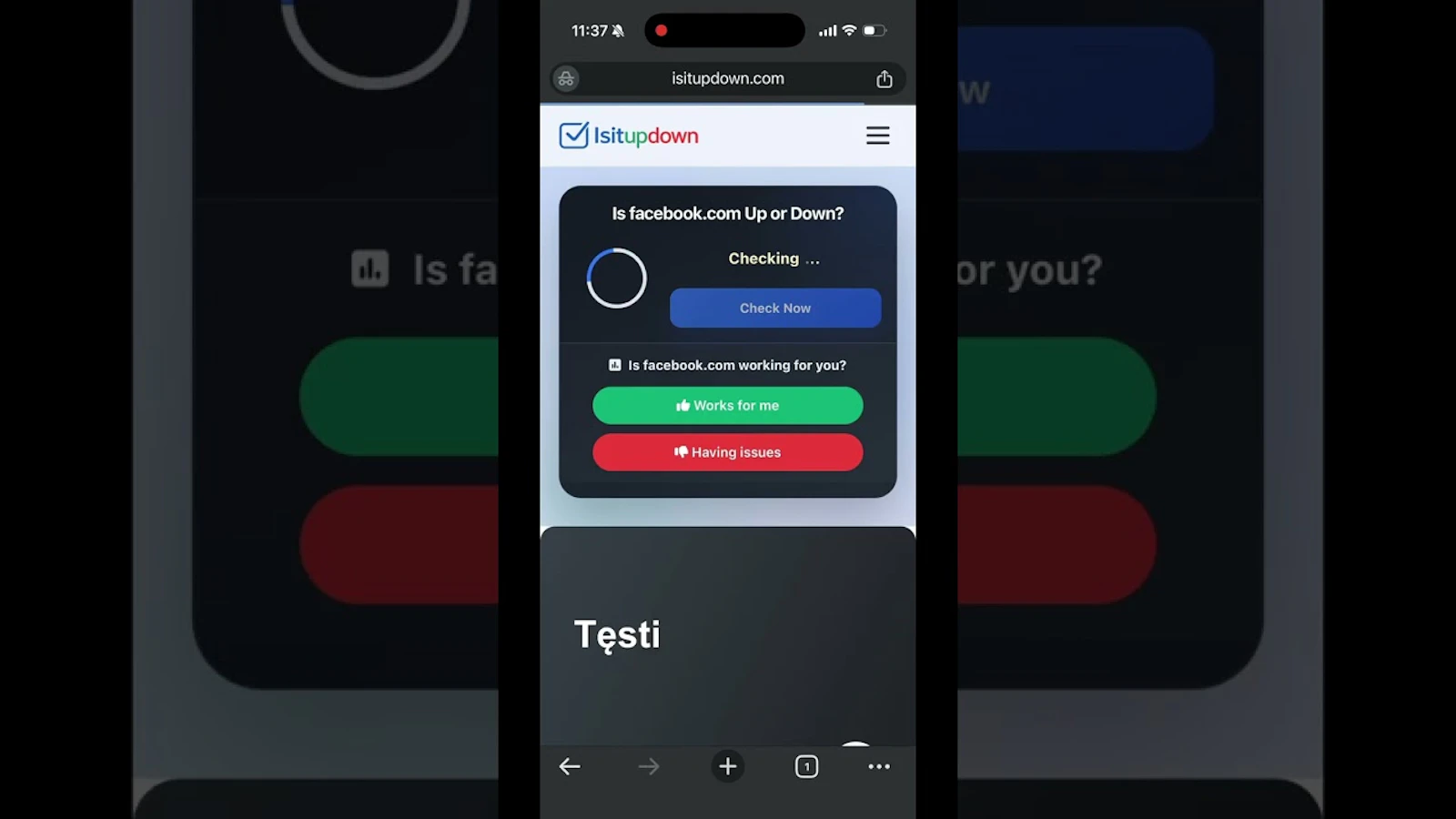 IsItUpDown screenshot 1 (video preview)