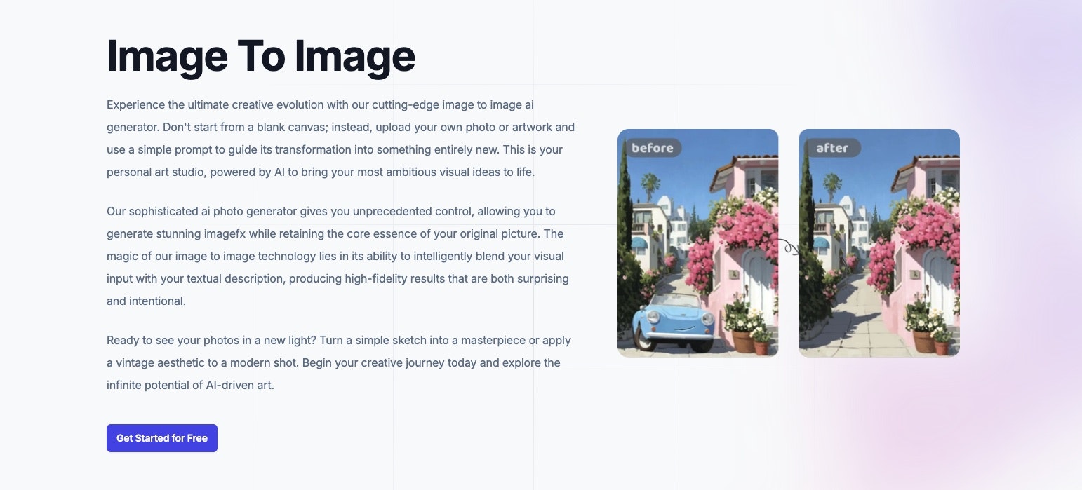 Image to Image AI gallery image