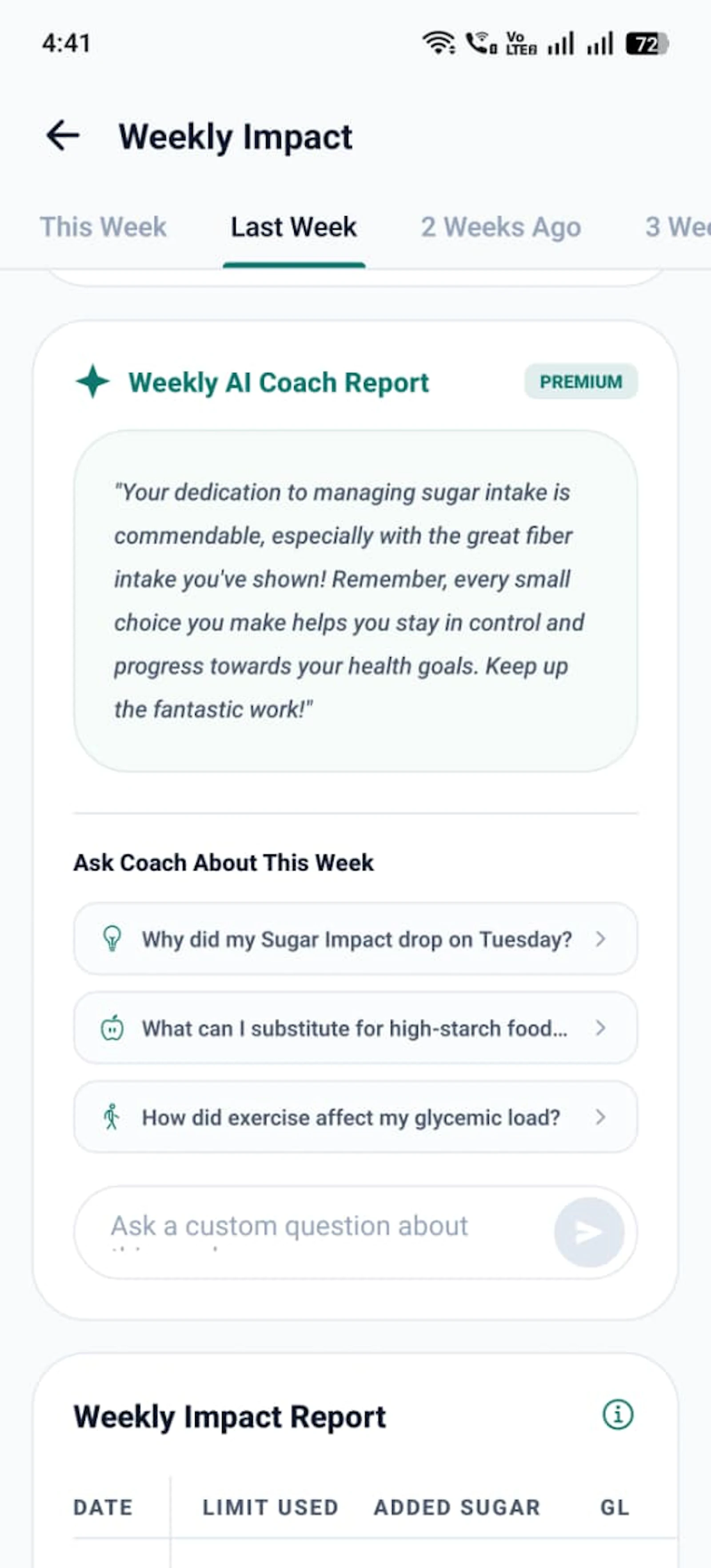 Blood Sugar Meal Tracker App - Sugu screenshot 3