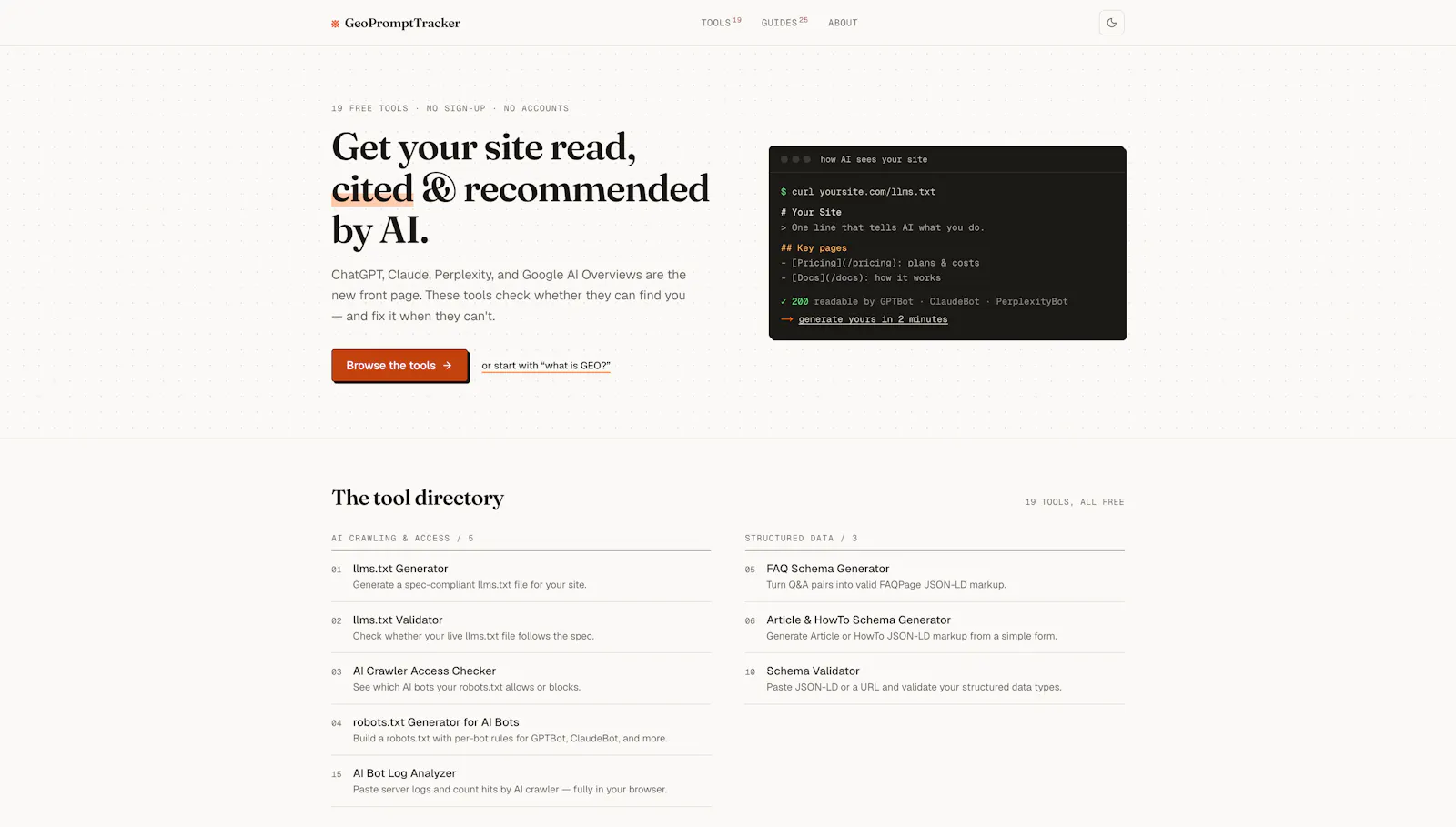 GeoPromptTracker screenshot 1
