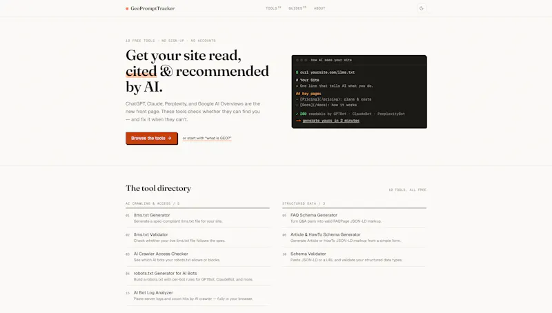 GeoPromptTracker screenshot 1