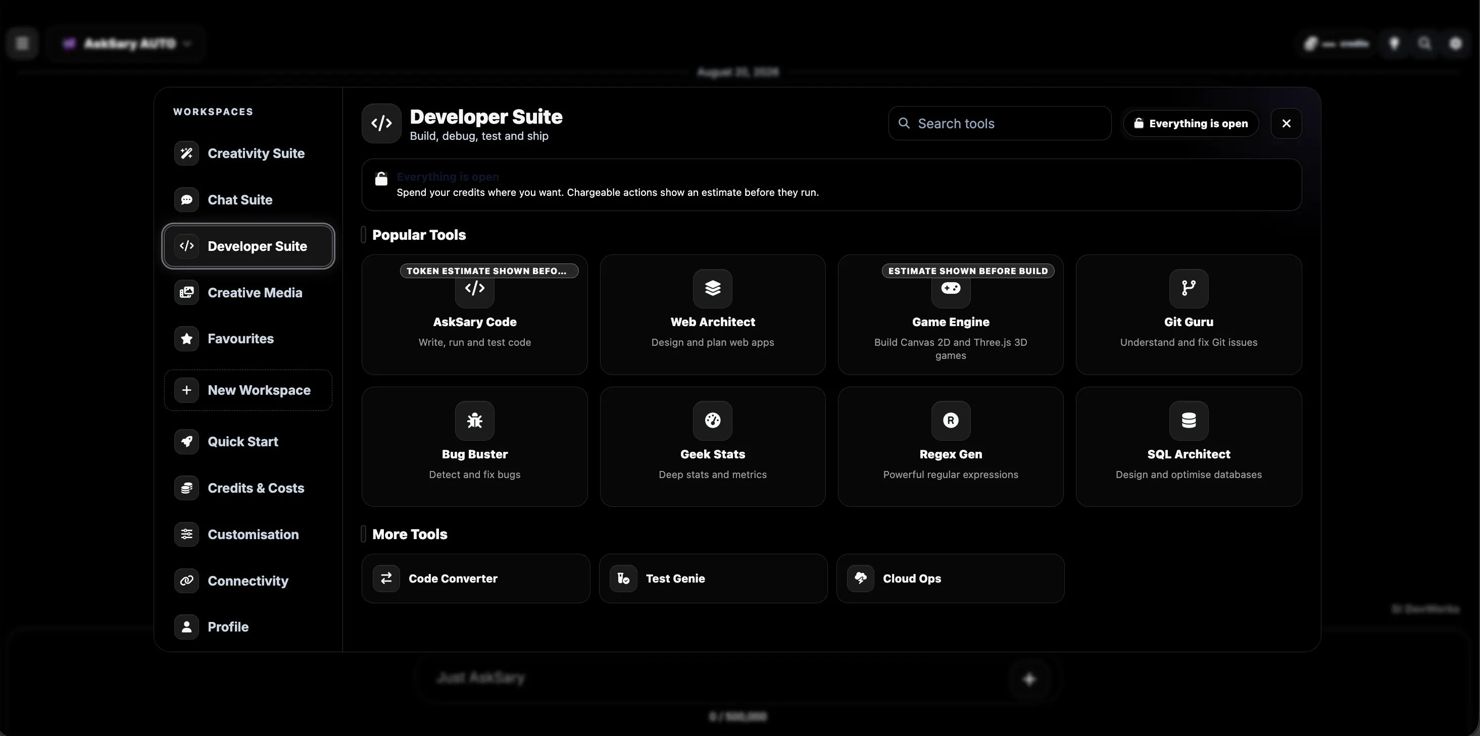 AskSary - BYOK-supported AI Studio gallery image