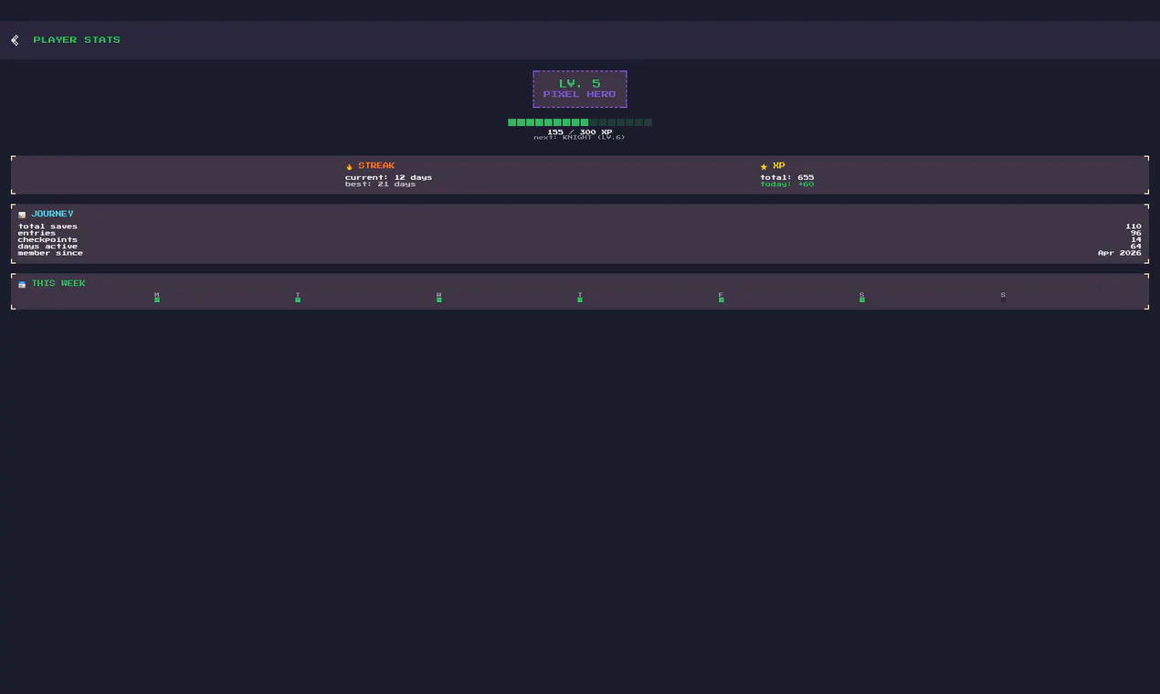 Retro Journal Desktop Client gallery image