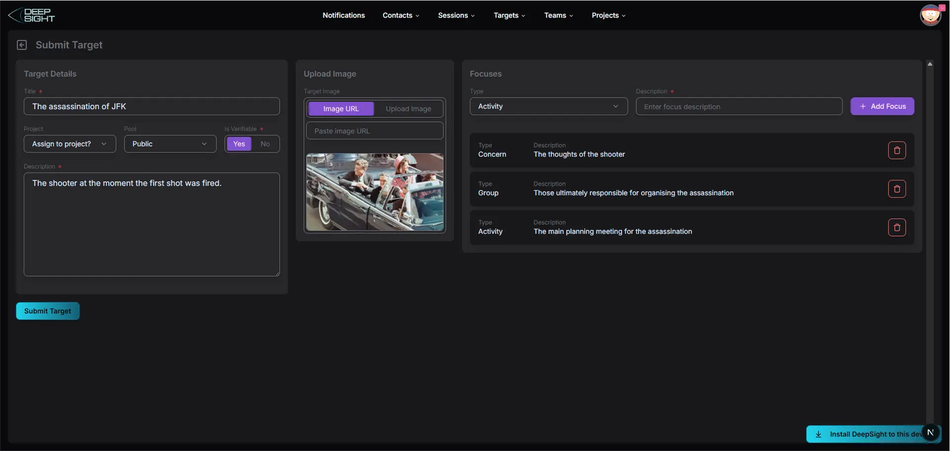 DeepSight - Screenshot 2 showing product features and functionality