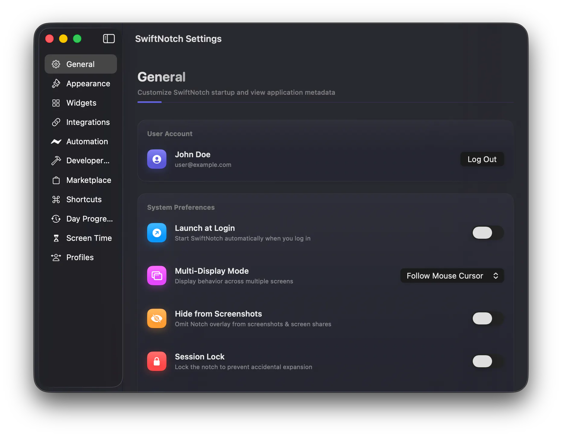 SwiftNotch gallery image