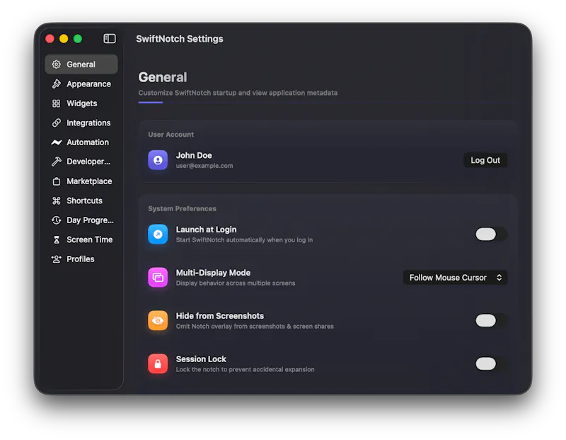 SwiftNotch screenshot 21