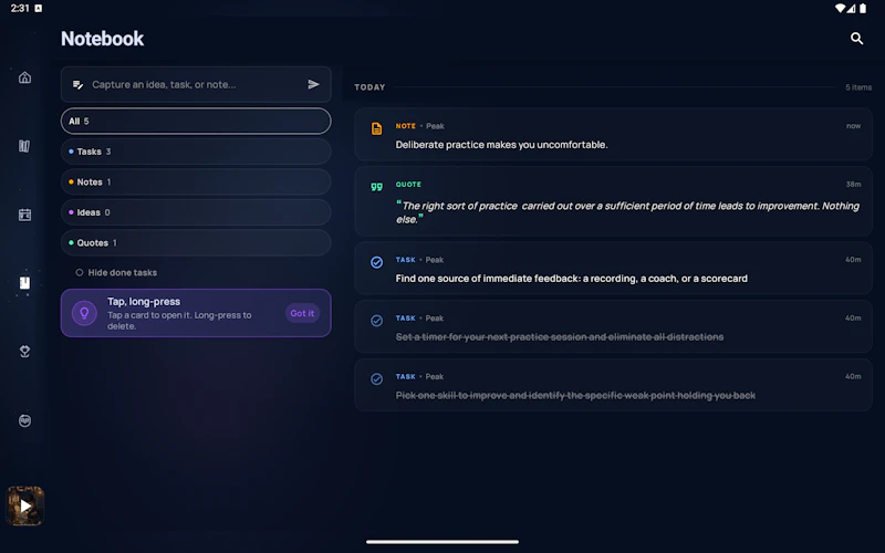 BriefBook screenshot 2