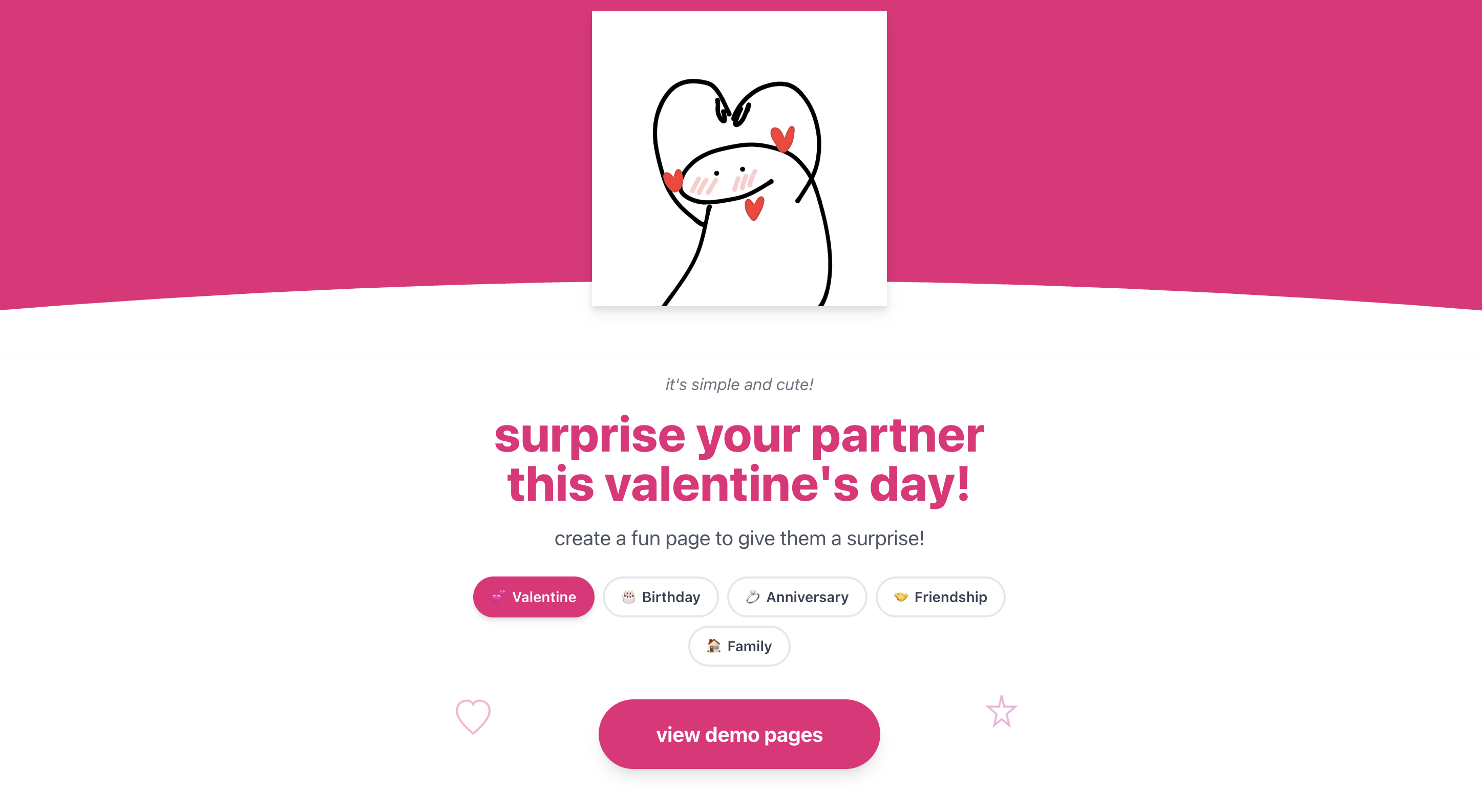 Valentine's Week - Main product screenshot demonstrating key features and user interface