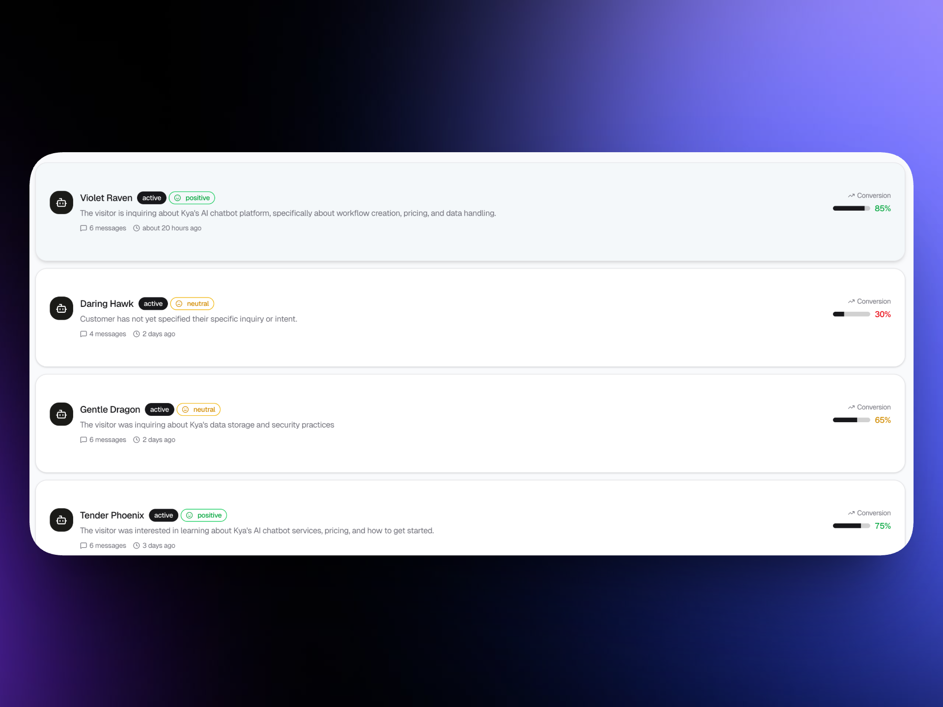 Kya - Screenshot 2 showing product features and functionality