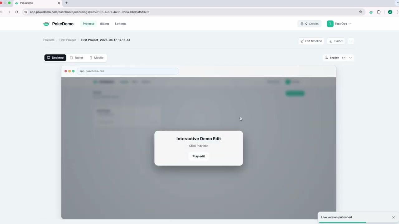 PokeDemo: Self-Hosted Interactive Demos gallery image