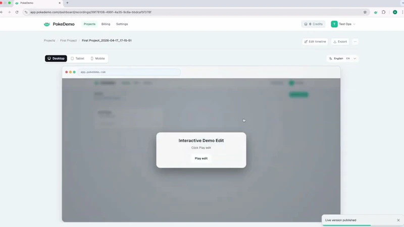 PokeDemo: Self-Hosted Interactive Demos screenshot 1 (video preview)
