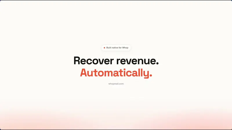 Whopmail screenshot 1 (video preview)