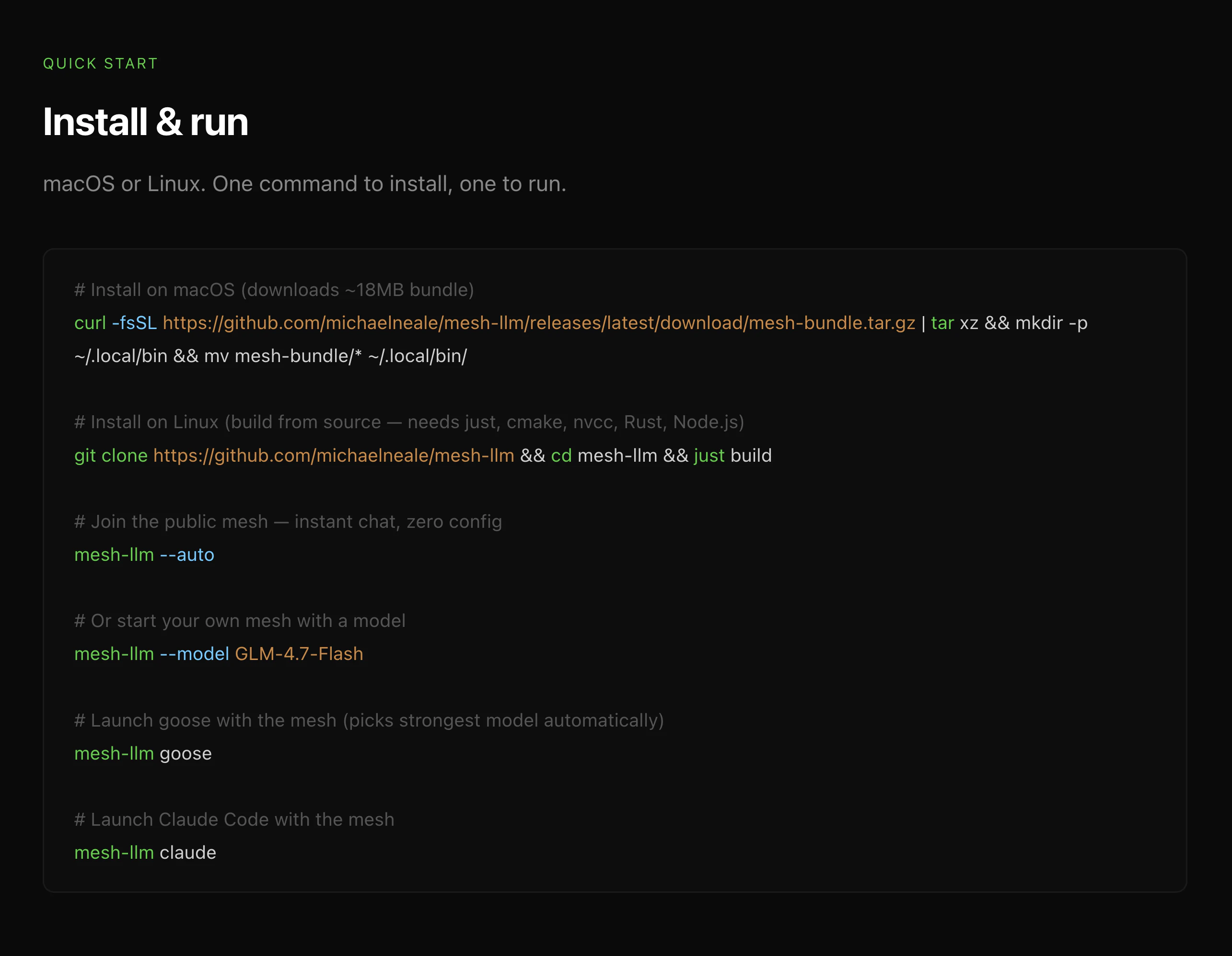 Mesh LLM screenshot 2