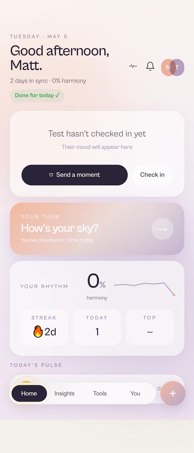 PulseTwo — Two hearts, one rhythm screenshot 1
