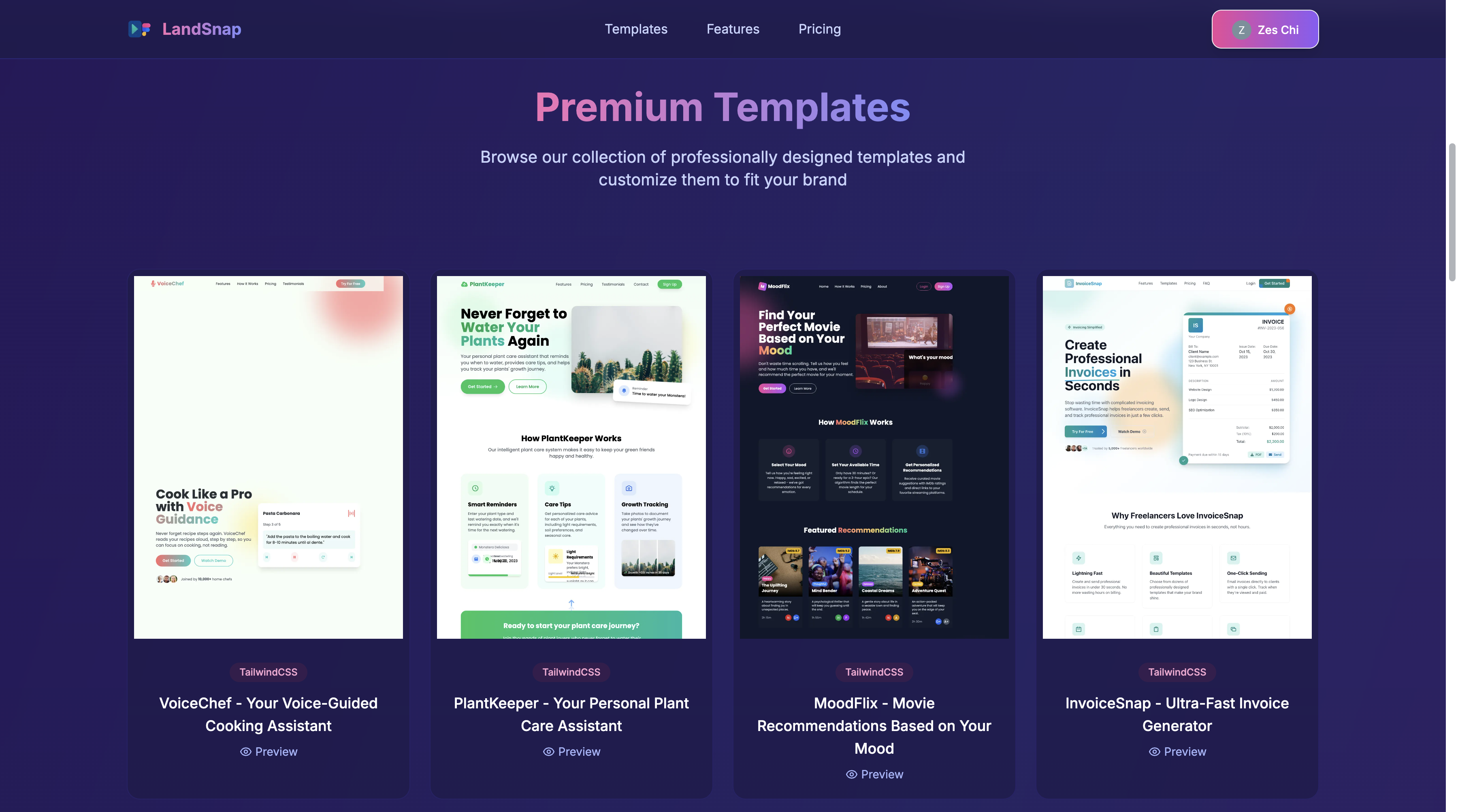 SaaS Landing Page Generator gallery image