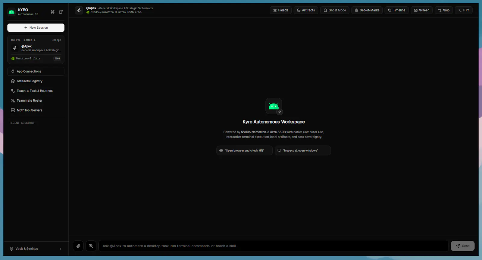 Kyro screenshot 1