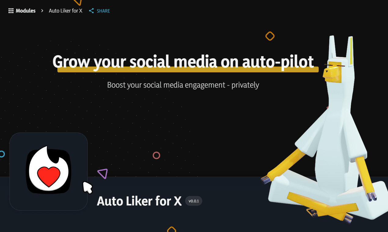 Auto Liker for X - Main product screenshot demonstrating key features and user interface