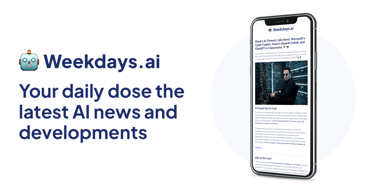Weekdays.ai - อีเมล Roundup ทุกวันของข่าว AI และการพัฒนาล่าสุด media 1