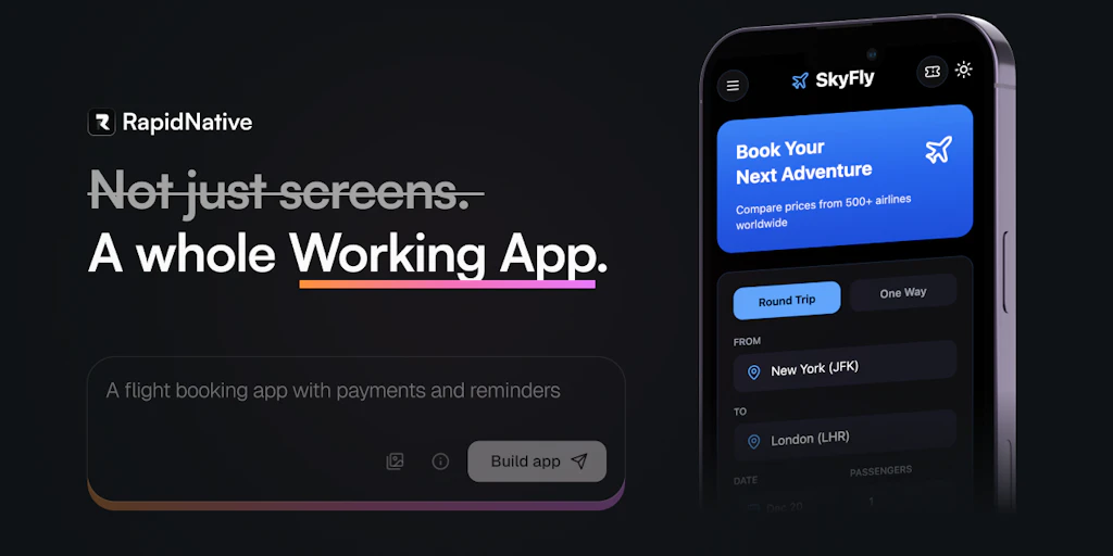 RapidNative:真正能構建完整應用程式的 AI 開發工具