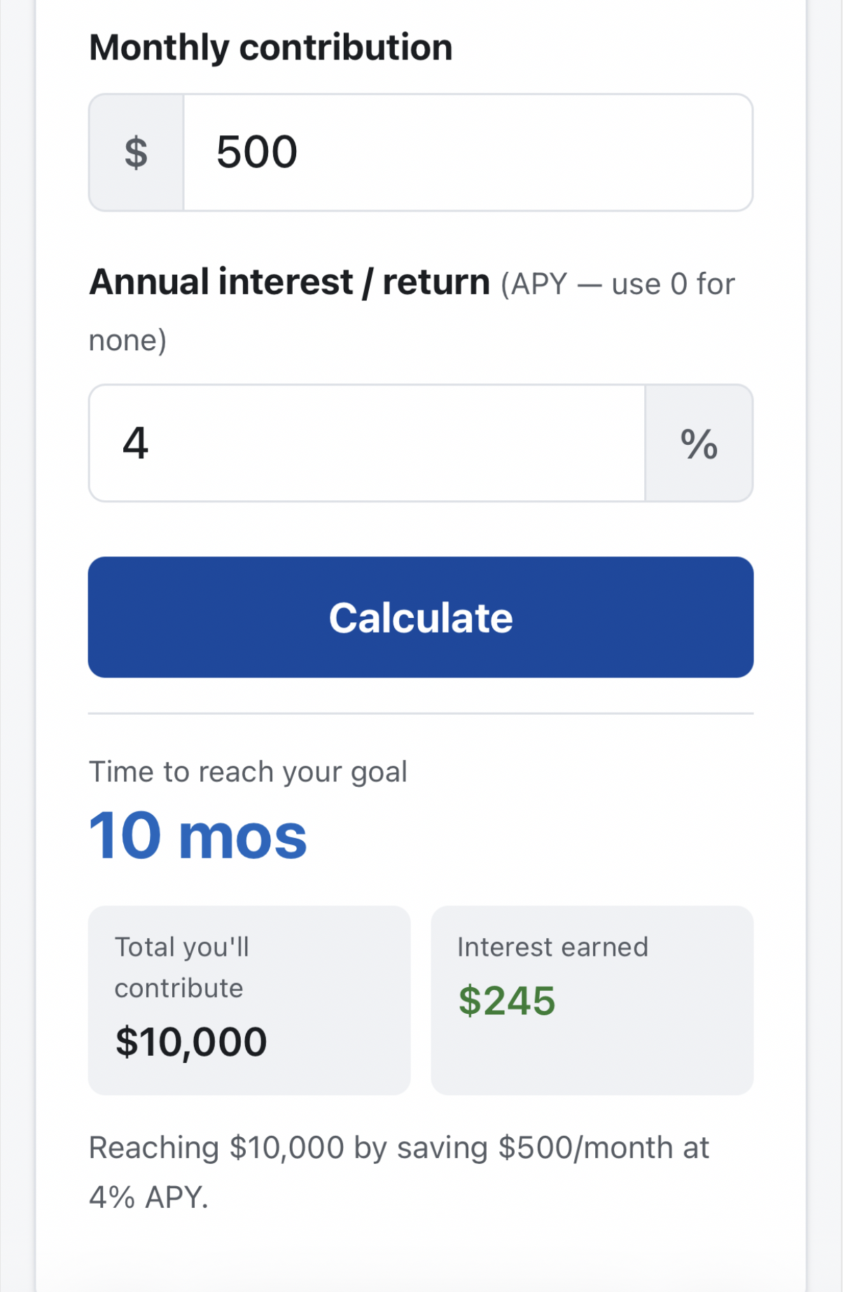 MoneyCal gallery image