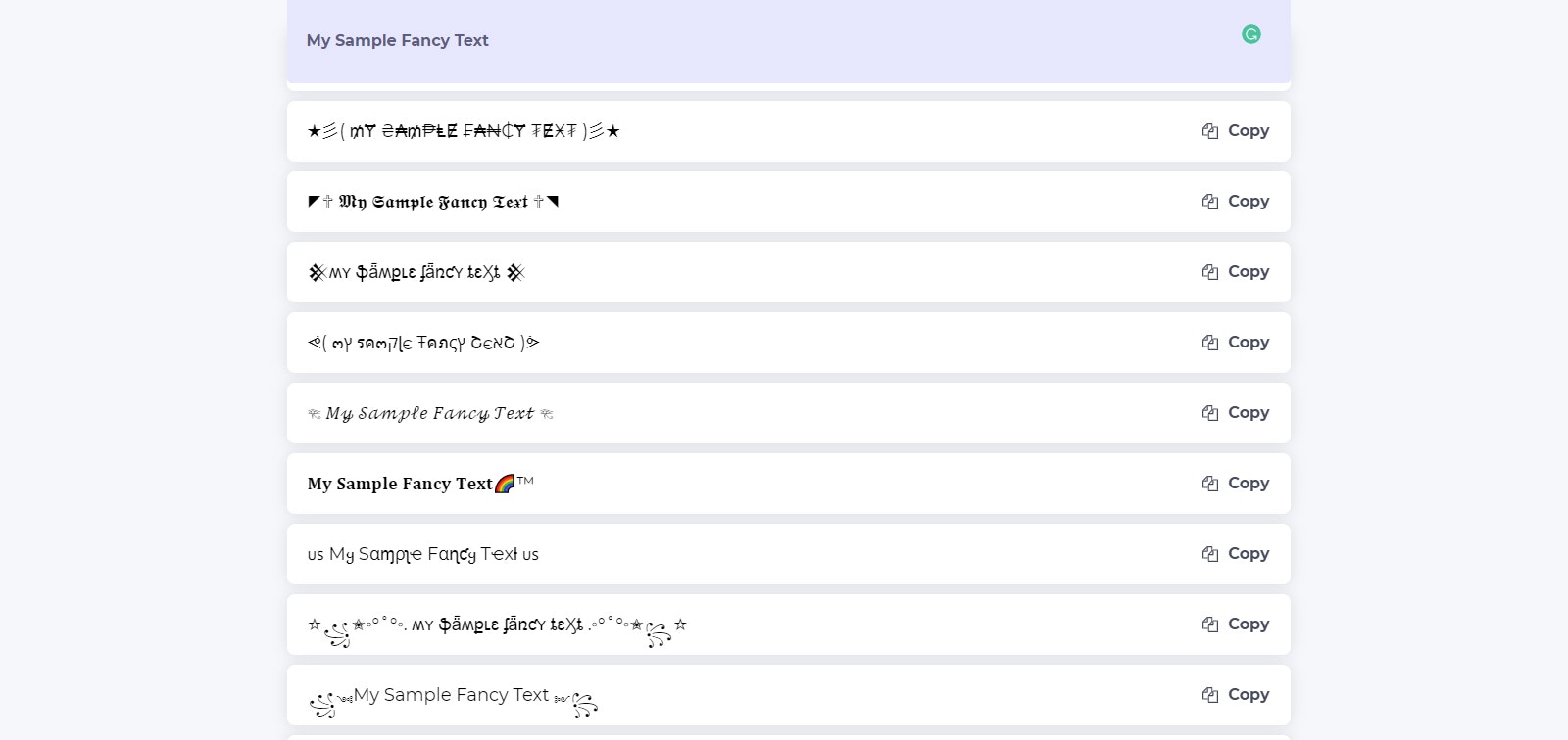 Fancy Font Generator gallery image