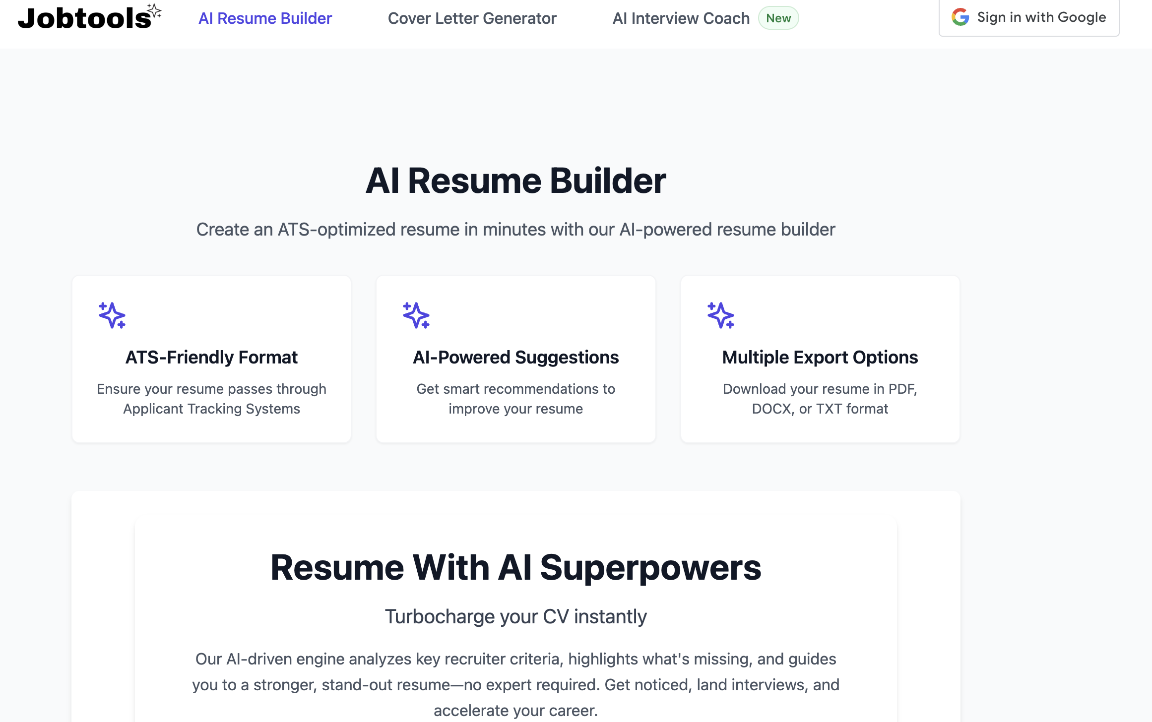 Jobtools - ATS เรซูเม่เรซูเม่ฟรีและสแกนเนอร์คะแนน media 2