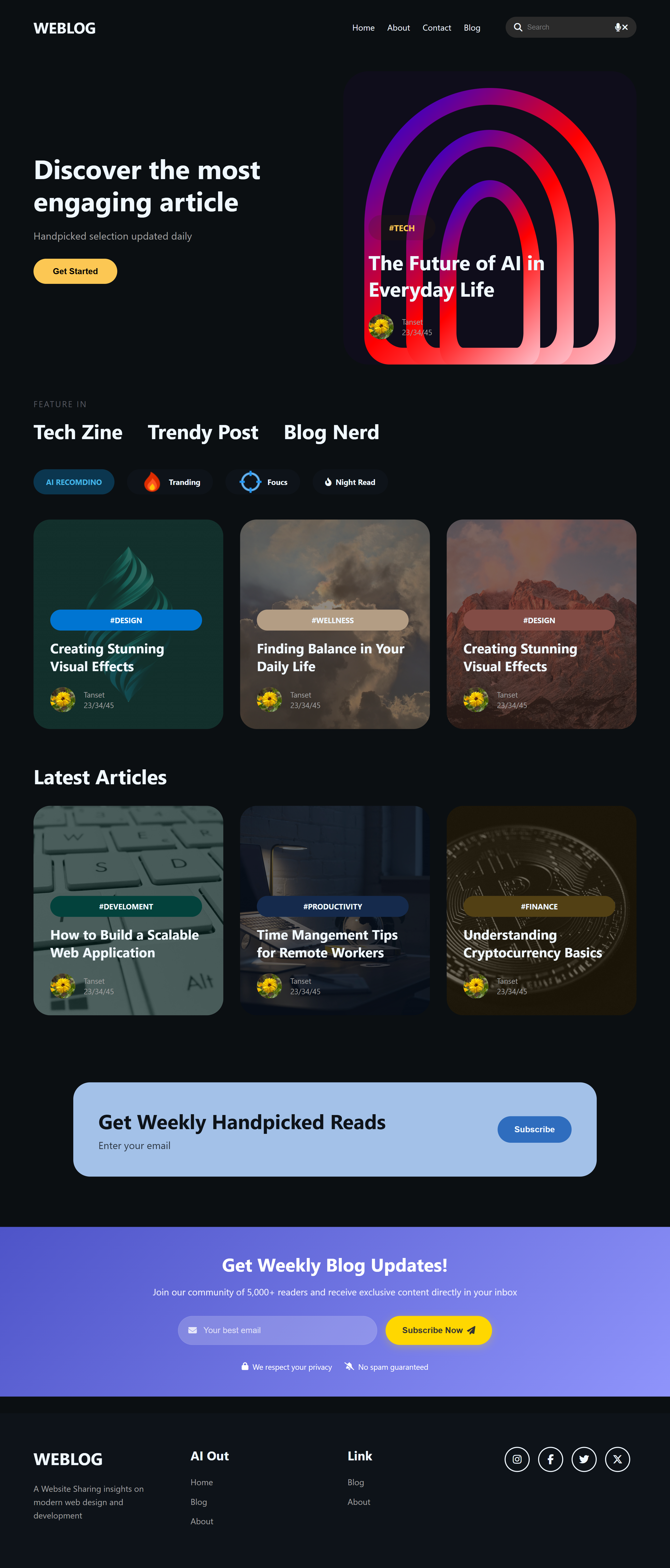 Média Blog - Modèles de page de destination rapide et réactive pour les startups 🚀 1
