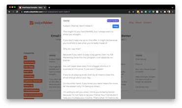Email Swipes by SwipeFolder gallery image