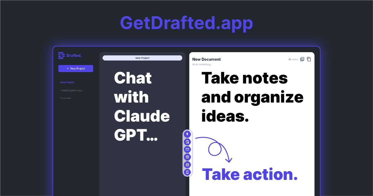 Drafted - Main product screenshot demonstrating key features and user interface