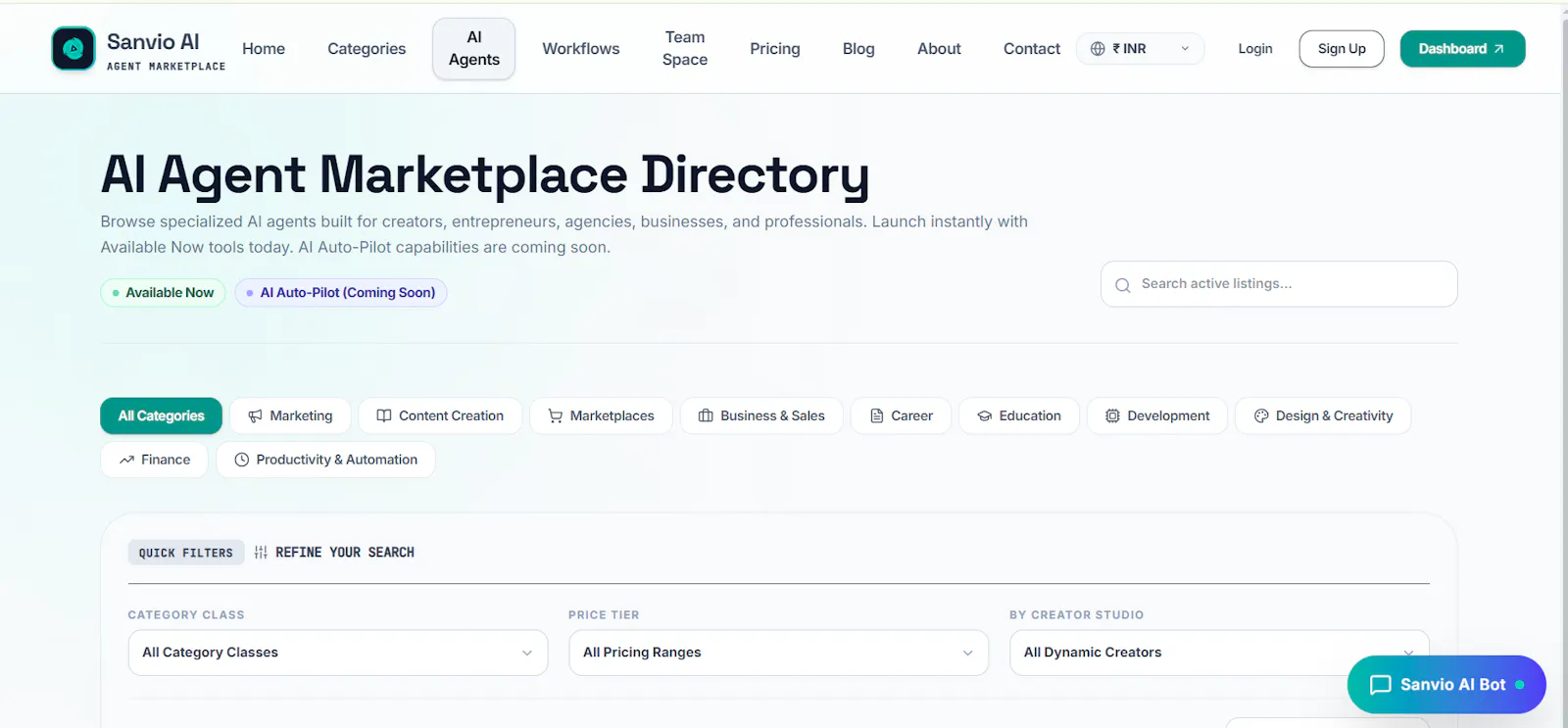 Sanvio AI Marketplace screenshot 3