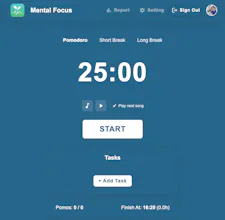 Pomodoro Timer for Mental Focus gallery image