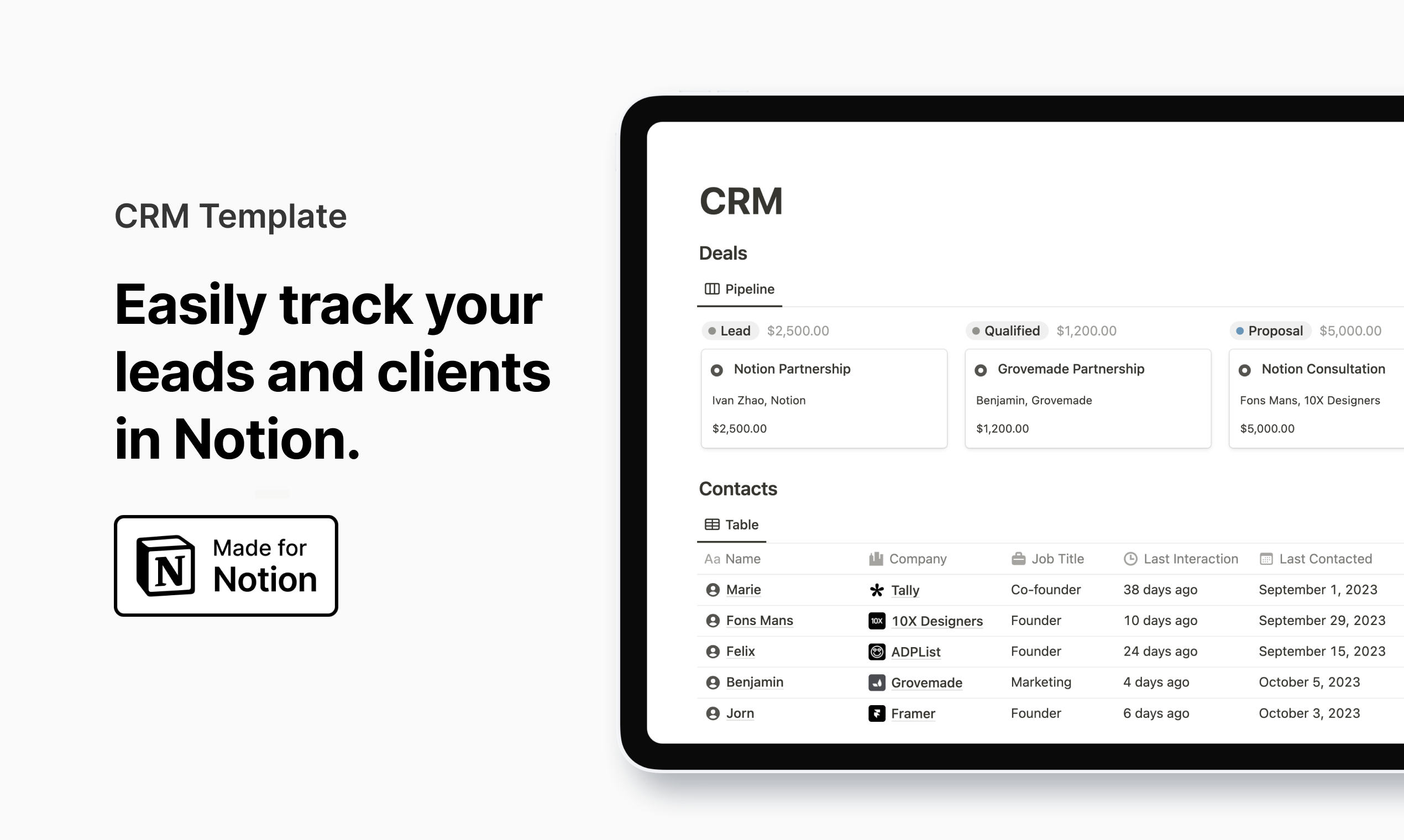 startuptile CRM for Small Businesses-Manage your clients and grow your business