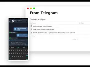 Telegram to Notion gallery image