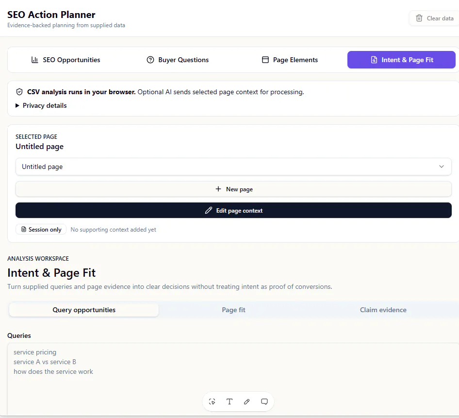 SEO Action Planner gallery image